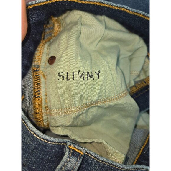 7 For All Mankind Womens Slimmy Jeans 30x33.5 Blue Denim - Picture 6 of 10